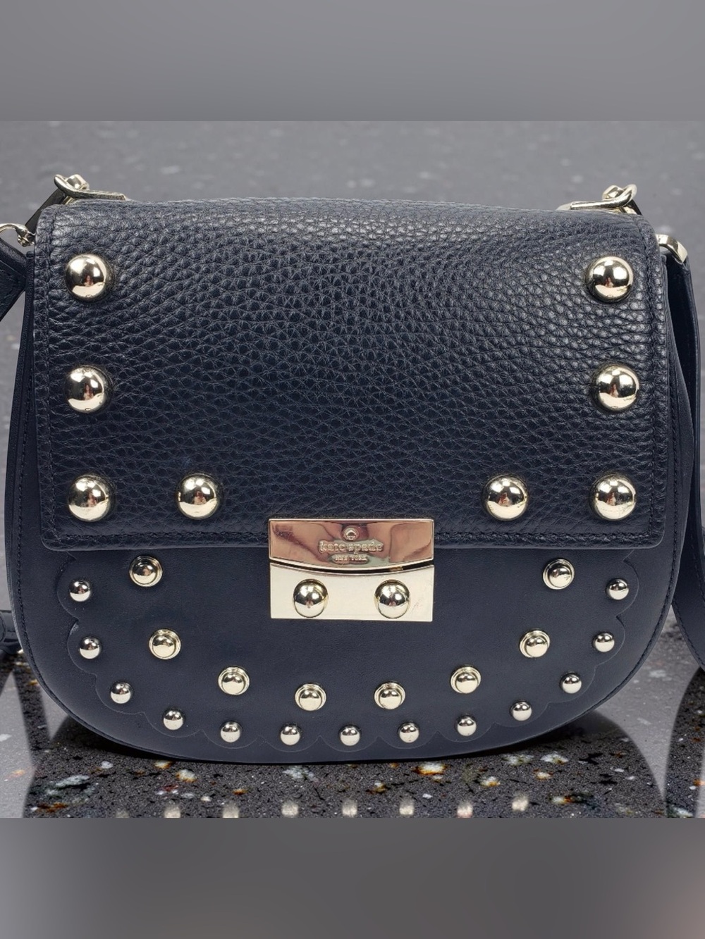 Kate Spade x The Madison Ave. Collection Byrdie Studded Crossbody Bag✨ - Picture 2 of 14